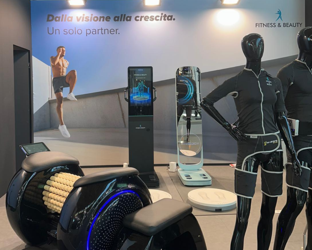 Fitness & beauty a RiminiWellness | 28-31 Maggio 2026 in un moderno showroom di attrezzature.